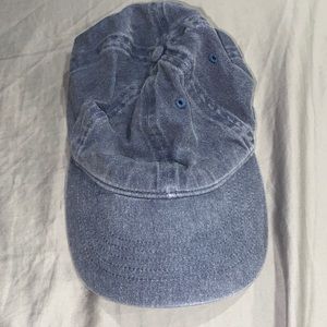 Blue washed baseball cap